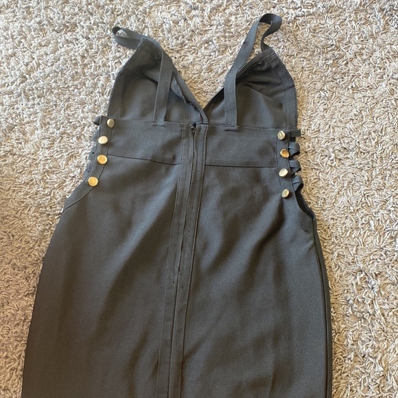 IRIS Tight Fitting Mini Black Dress Size M - Picture 10 of 10